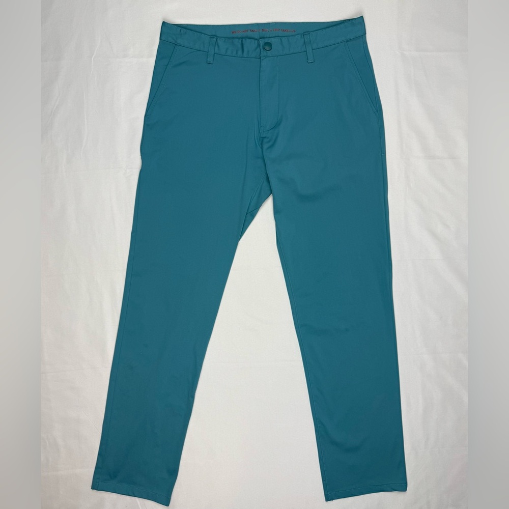 Rhone Mens Commuter Slim Pants 32 x 32 Stretch Performance Teal B5